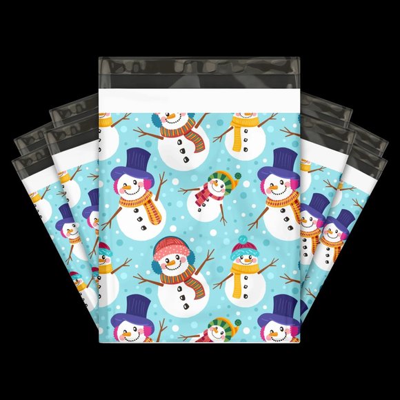 SNOWMEN POLYMAILERS 10 X13 NEW set of 10 - Picture 2 of 2
